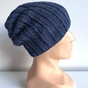 LAURIN – czapka z alpaki 100% damska beanie 6360 Nocne niebo zimowa