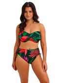 Majtki kąpielowe z wysokim stanem Fantasie PICHOLA FS503978MAG High Waist Bikini Brief Mangrove