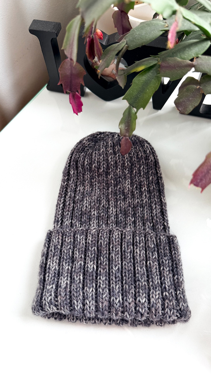 NELLI Handmade Merino Wool Beanie 31 Nocny Las Winter