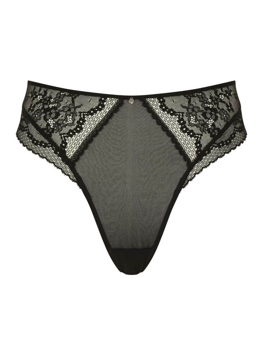 Wysokie figi brazylijskie Cleo by Panache ALEXIS 10475 High Waist Brief Black