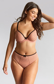 Brazyliany z wysokim stanem Panache GABRIELLE 11312 High Waist Brazilian Flocked Spot