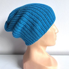 NANA – czapka beanie z wełny merino 100% Baby Merino 32 Turkusowy