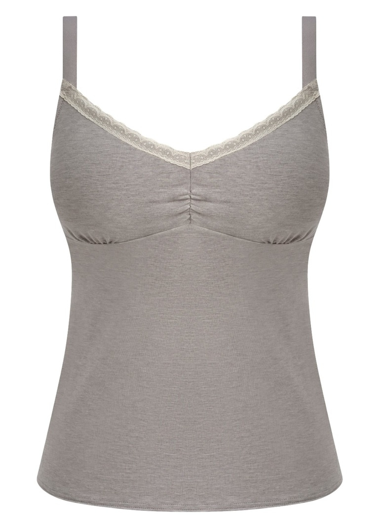 Koszulka z modalu FREYA FLIRT AA403397GYL Camisole Grey Marl
