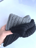 LAURIN Turn-Up Beanie 100% Alpaca 517 Medium Grey