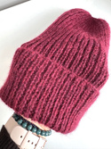 CHMURKA Turn-Up Alpaca Beanie 07 Ruby