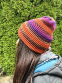 VARELLA – czapka beanie wywijana z wełny 2903 żółta fioletowa brązowa, jesienno-zimowa, damska / męska / dziecięca