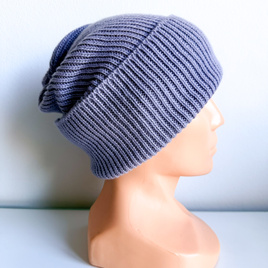 Wywijana czapka kaszmirowa 2.0 100% kaszmir 710 Fuji