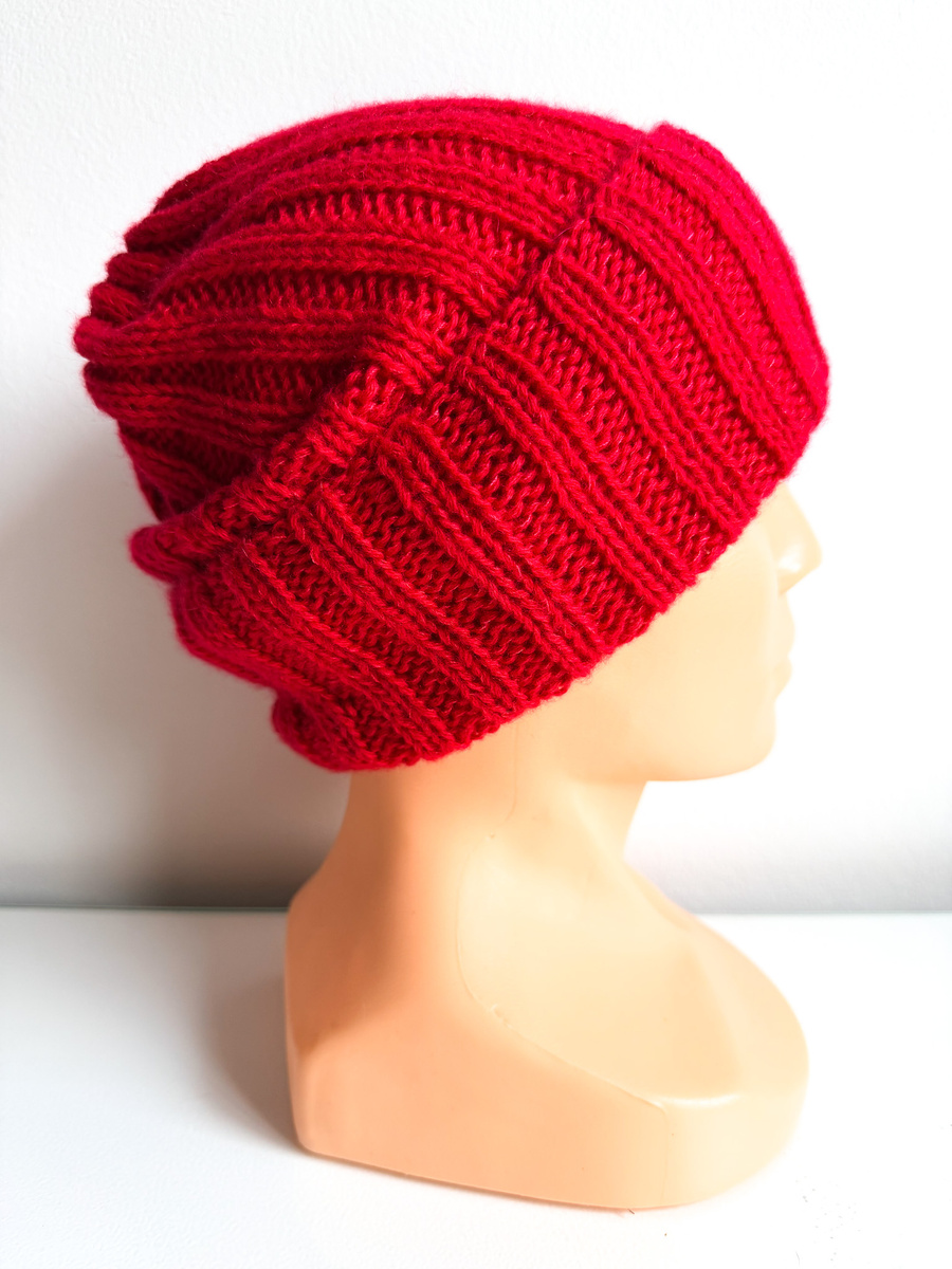 ELORA Turn-Up Cashmere and Silk Beanie 564 Gerbera Nitkowe Love
