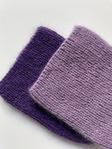 Handgemachte Damenmütze AUREA 100% Baby Merino plus Mohair und Seide 40/05 Amethyst