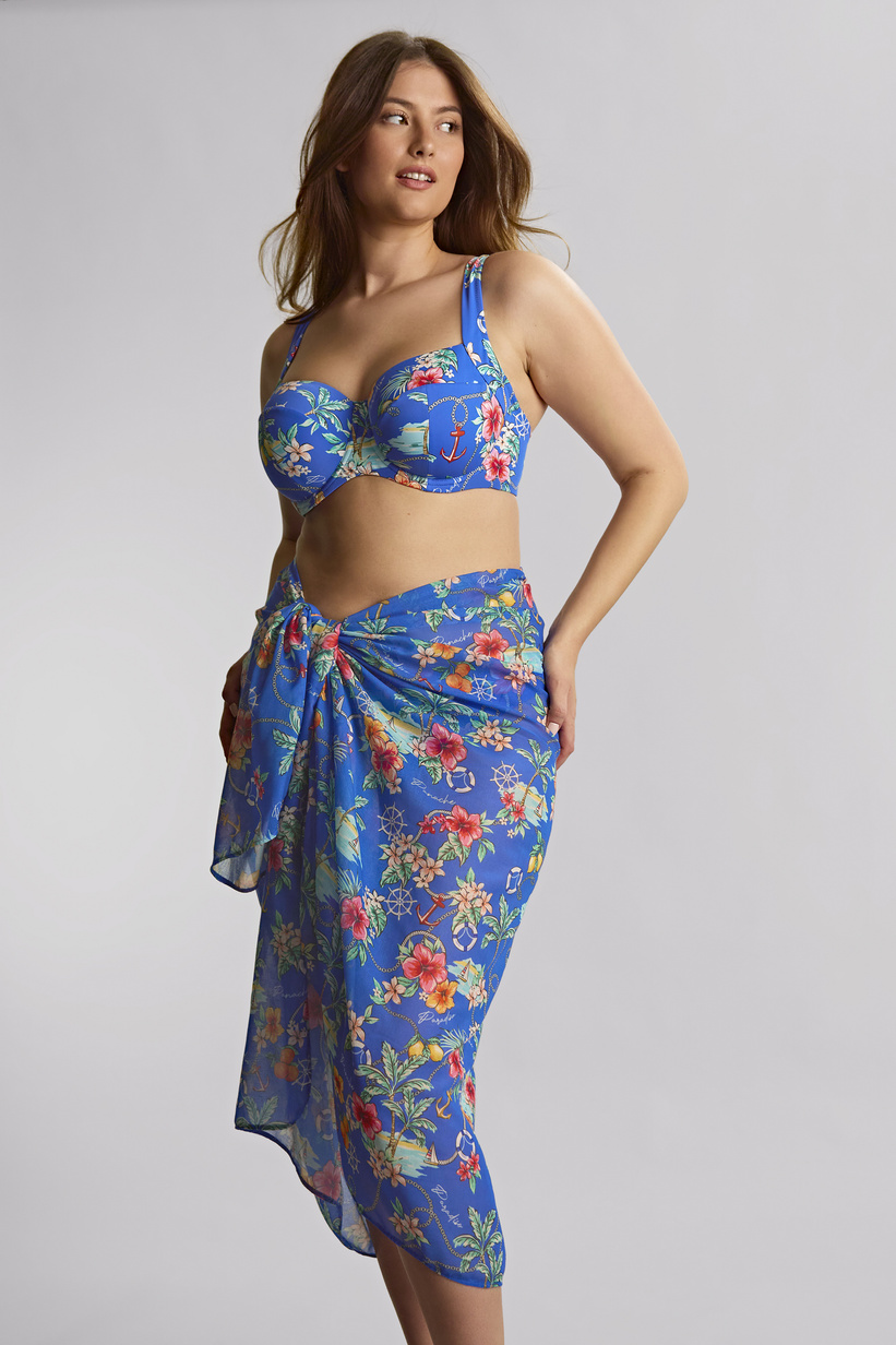 Biustonosz kąpielowy Panache PARADISO SW1722B OLIVIA Full Cup Bikini Top Paradiso Print