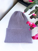 MAREN Turn-Up Beanie 100% Cashmere 710 Fuji Nitkowe Love