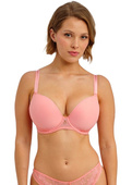 Biustonosz Freya FASCINATE AA403131PEH Uw Moulded Plunge T-shirt Bra Peach