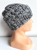 LAURIN Turn-Up Beanie 100% Alpaca 506/100 Dark Grey
