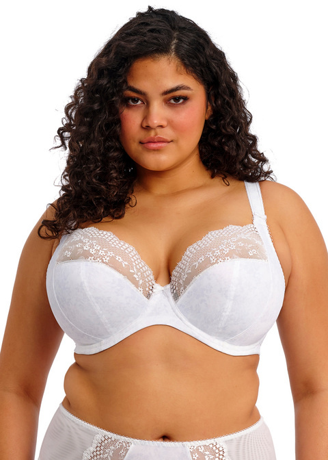 Biustonosz Elomi LUCIE EL4490WHE Uw Plunge Bra - Stretch Pale White