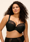 Biustonosz Elomi LUCIE EL4490JET Uw Plunge Bra - Stretch Jet