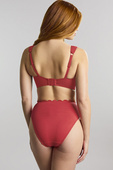 Figi kąpielowe Panache Swim SPIRIT SW1825 High Waist Bikini Bottoms Red