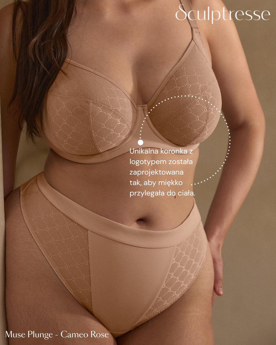 Biustonosz Sculptresse by Panache MUSE 11446 Plunge Bra Cameo Rose