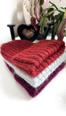 MARGARET Handmade Beanie Alpaca Mohair and Silk 9040 Ostrokrzew