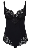 Body Panache ALLURE Body 10767 Full Cup Bodysuit Black