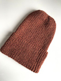 KIARA Turn-Up Beanie 100% Alpaca 9025 Brown
