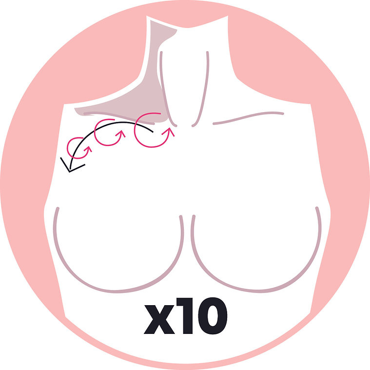 Szczotka do masażu biustu BRA TAPE