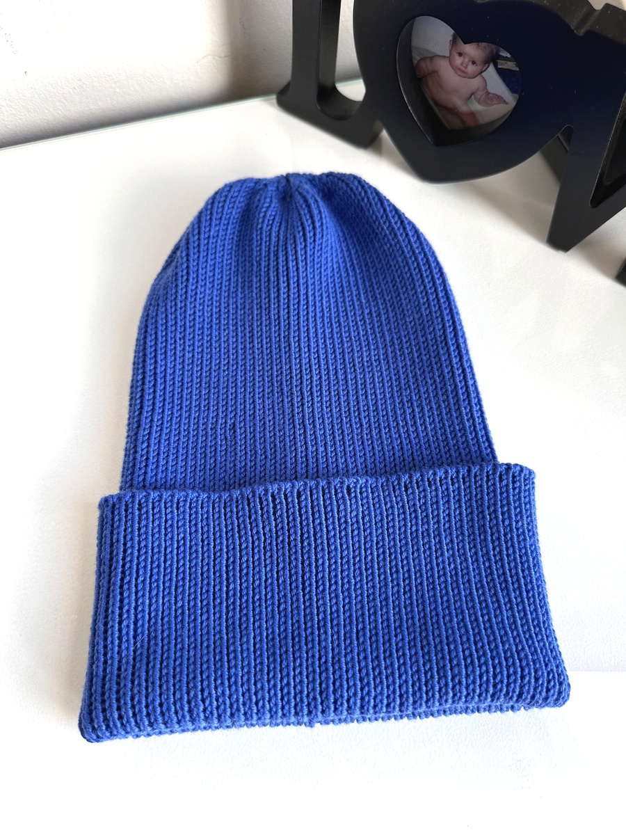 VARELLA Beanie-Mütze aus Merinowolle 100% Baby Merino 33 Leuchtblau