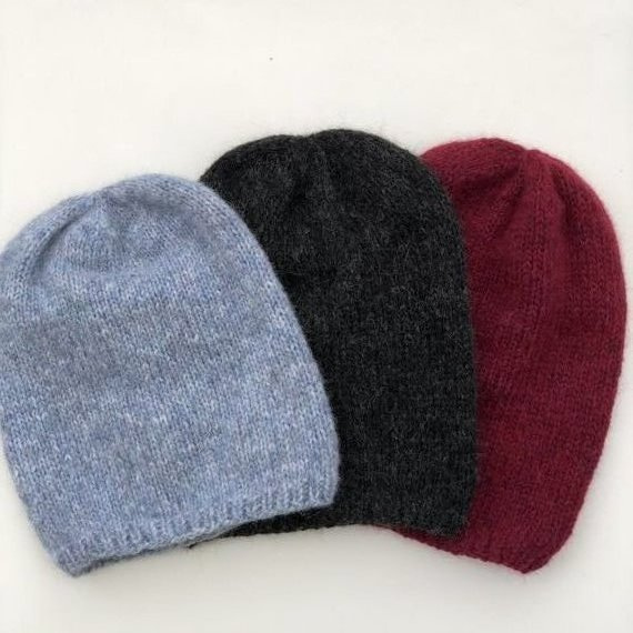CHMURKA Alpaca Beanie 10 Mgła szary niebieski