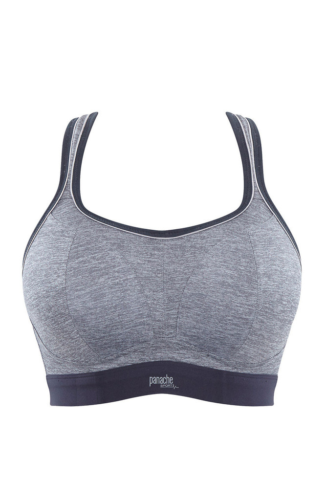 Biustonosz sportowy bezfiszbinowy Panache Sport BOUNDLESS 7341B Charcoal Marl