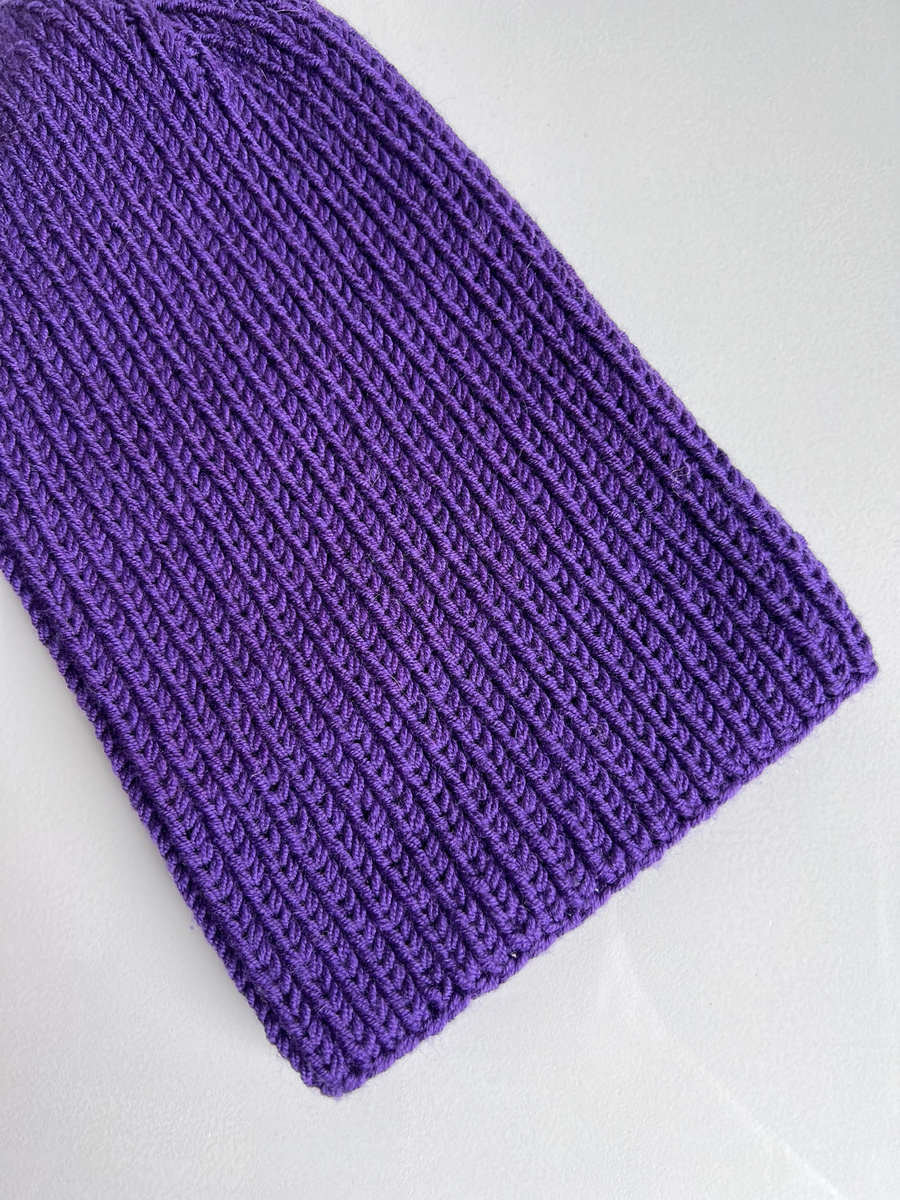 Czapka wełniana NANA 100% Baby Merino Fiolet