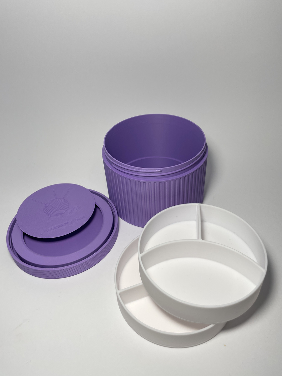 Okrągłe pudełko organizer na drobiazgi Lawenda Mały