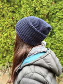 NANA – czapka beanie z wełny merino 100% Baby Merino 13 Granatowy