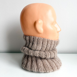 Ręcznie robiony KOMIN MARGARET 100% Alpaka + nitka moher i jedwab 2020/20 Jasny Nugat