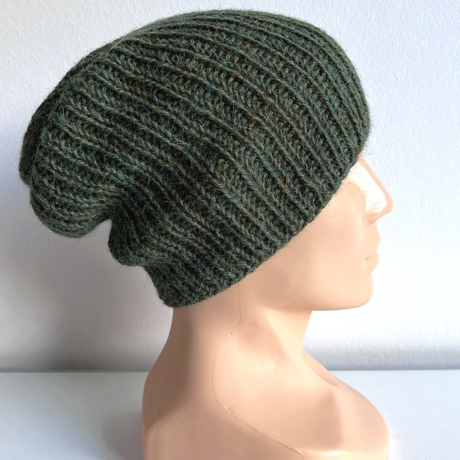 KIARA Alpaca Beanie 100% Alpaca 7815 leśny mix