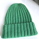 HELLI – czapka merino wywijana 100% Baby Merino 31 jaskrawozielony
