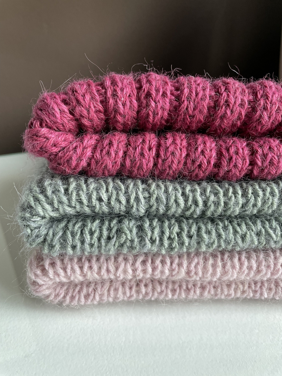 LAURIN Turn-Up Beanie 100% Alpaca 3770 Ciemna Fuksja