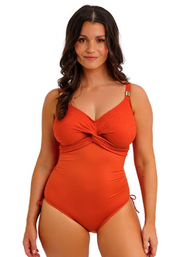 Strój kąpielowy Fantasie Swim OTTAWA FS6360PUM Uw Twist Front Swimsuit With Adjustable Leg Spiced Pumpkin
