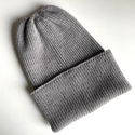 VARELLA – czapka beanie z wełny merino 100% Baby Merino 19 Szary