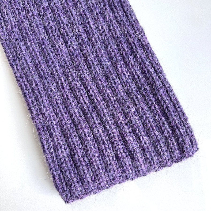 LAURIN – czapka z alpaki 100% damska beanie 4434 Ametyst