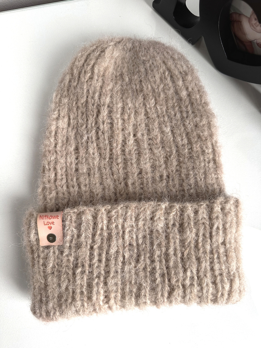 WATA CUKROWA Damenmütze aus Alpaka und Merinowolle 15 Beige