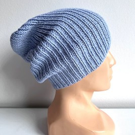 NANA – czapka merino beanie 100% baby merino 24 jasnobłękitny