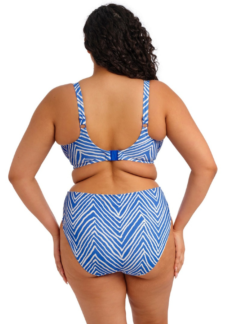 Figi kąpielowe Elomi Swim FIJI FALLS ES802672OCN Mid Rise Bikini Brief Ocean