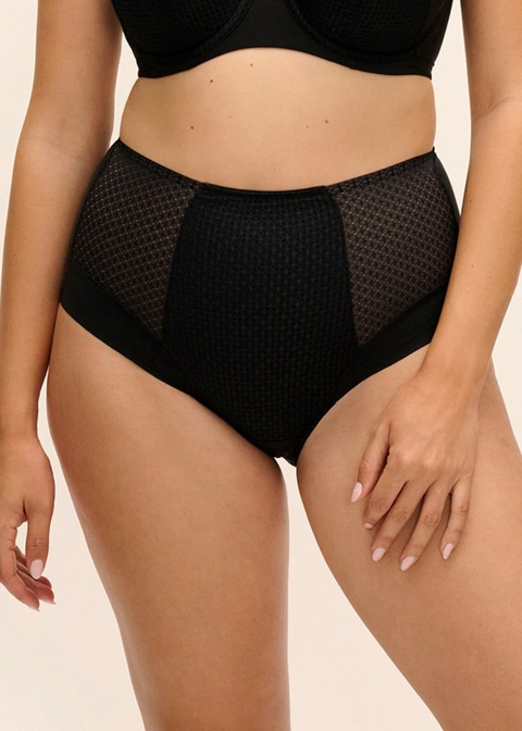 Majtki z wysokim stanem FANTASIE EVOLUTION COMFORT FL104452BLK High Waist Brief Black