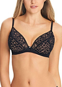 Biustonosz Freya SOIREE LACE AA5013BLK Padded Plunge Bra Black