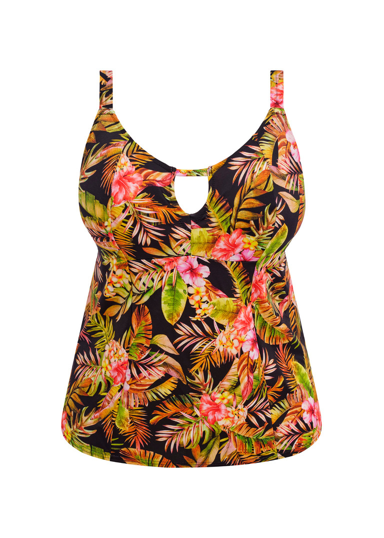 Koszulka kąpielowa Elomi Swim TIGER VALLEY ES802361BLK Non Wired Moulded Tankini Top Black
