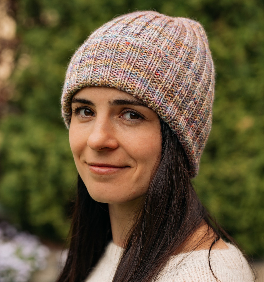 NELLI Handmade Merino Wool Beanie 22 Fairytale Pink