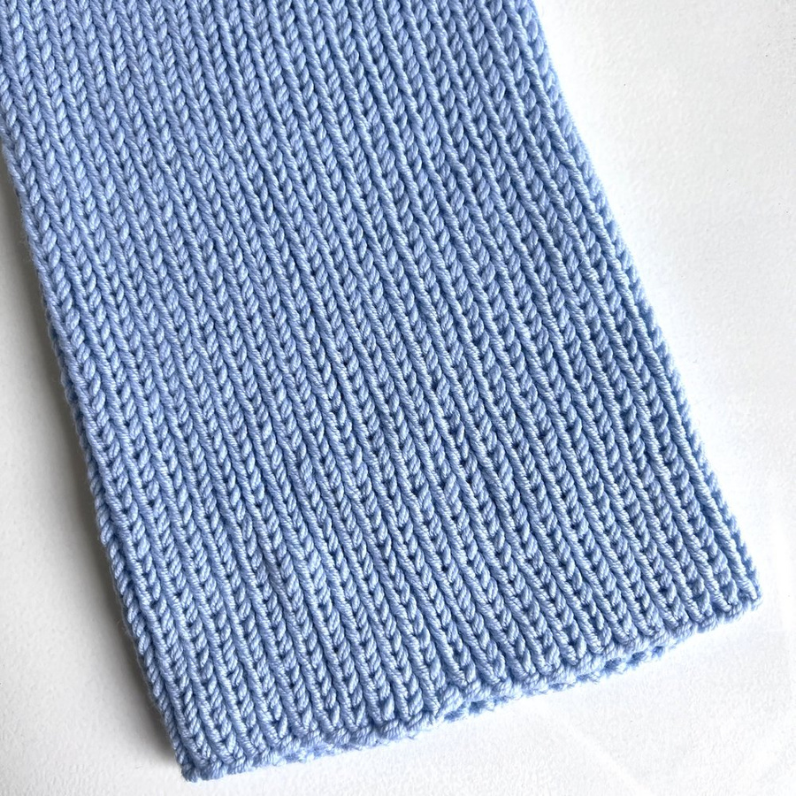 Czapka wełniana NANA 100% Baby Merino 11 Błękitny Stalowy