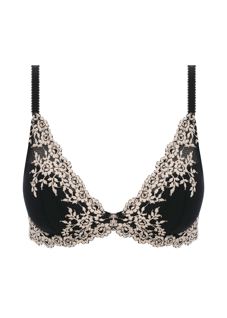 Biustonosz Wacoal EMBRACE LACE WA853291BLK Plunge Underwire Bra Black