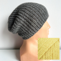 KIARA Alpaca Beanie 100% 9028 tarta cytrynowa