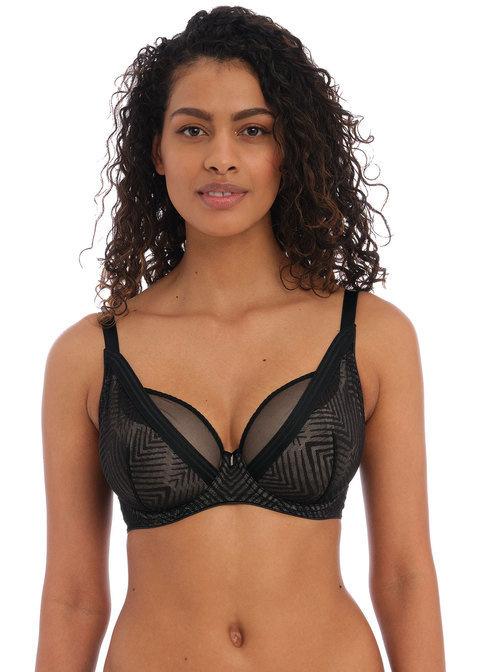 Biustonosz Freya TAILORED AA401121BLK Uw High Apex Plunge Bra Black