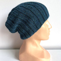 LAURIN – czapka beanie z alpaki 100% 7240 Niebieski Petrol damska/męska/dziecięca zimowa